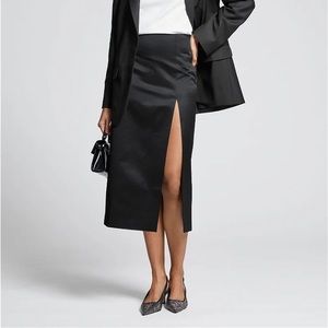 NWT & Other Stories Fitted Midi Slit Skirt